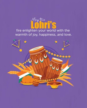 Happy Lohri hd images poster banner status and hd photos